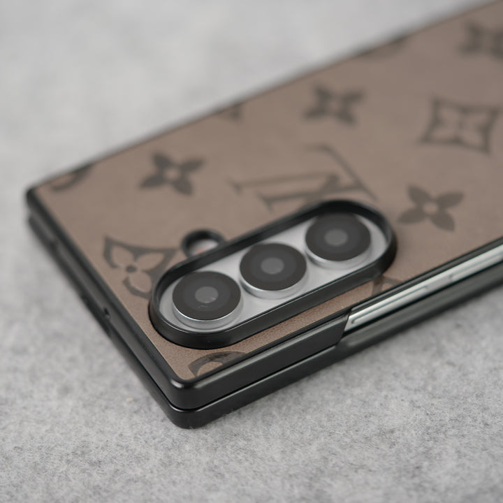 Samsung Galaxy Z Fold 7 Luxury PU Leather Fashion Brand Case Cover