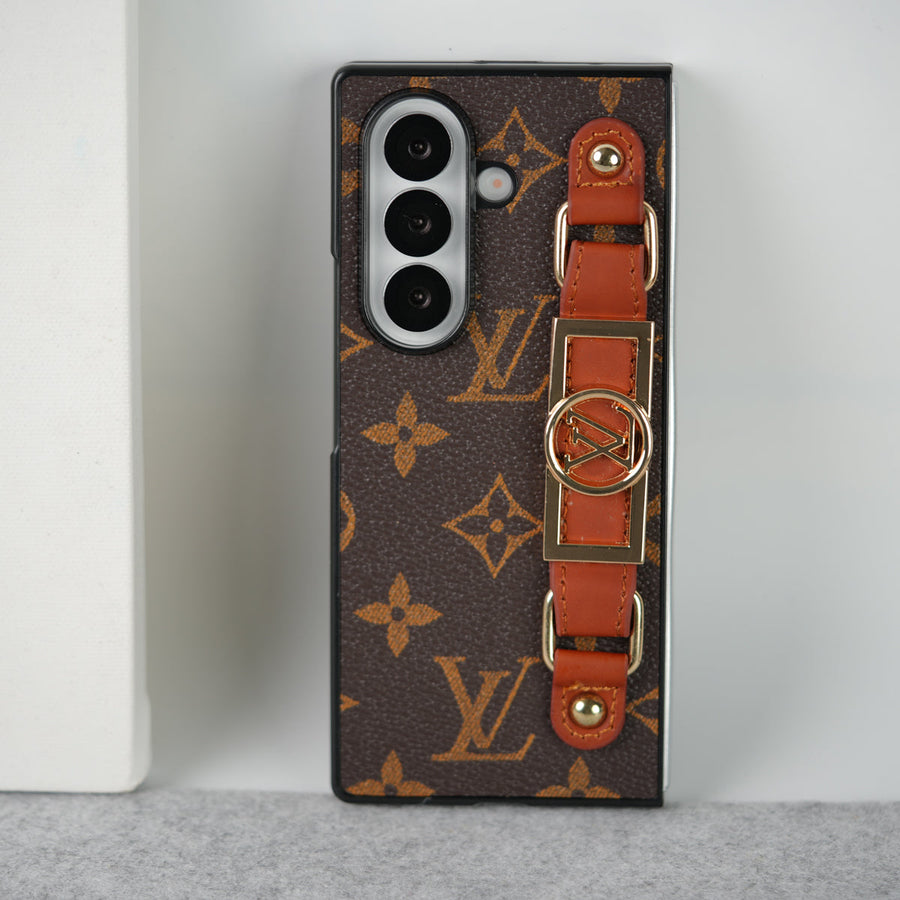 Samsung Galaxy Z Fold 8 Ultra Luxury Brand Strap Holder Case
