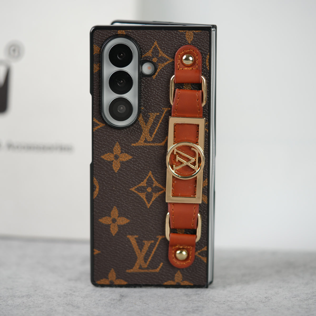 Samsung Galaxy Z Fold 8 Ultra Luxury Brand Strap Holder Case