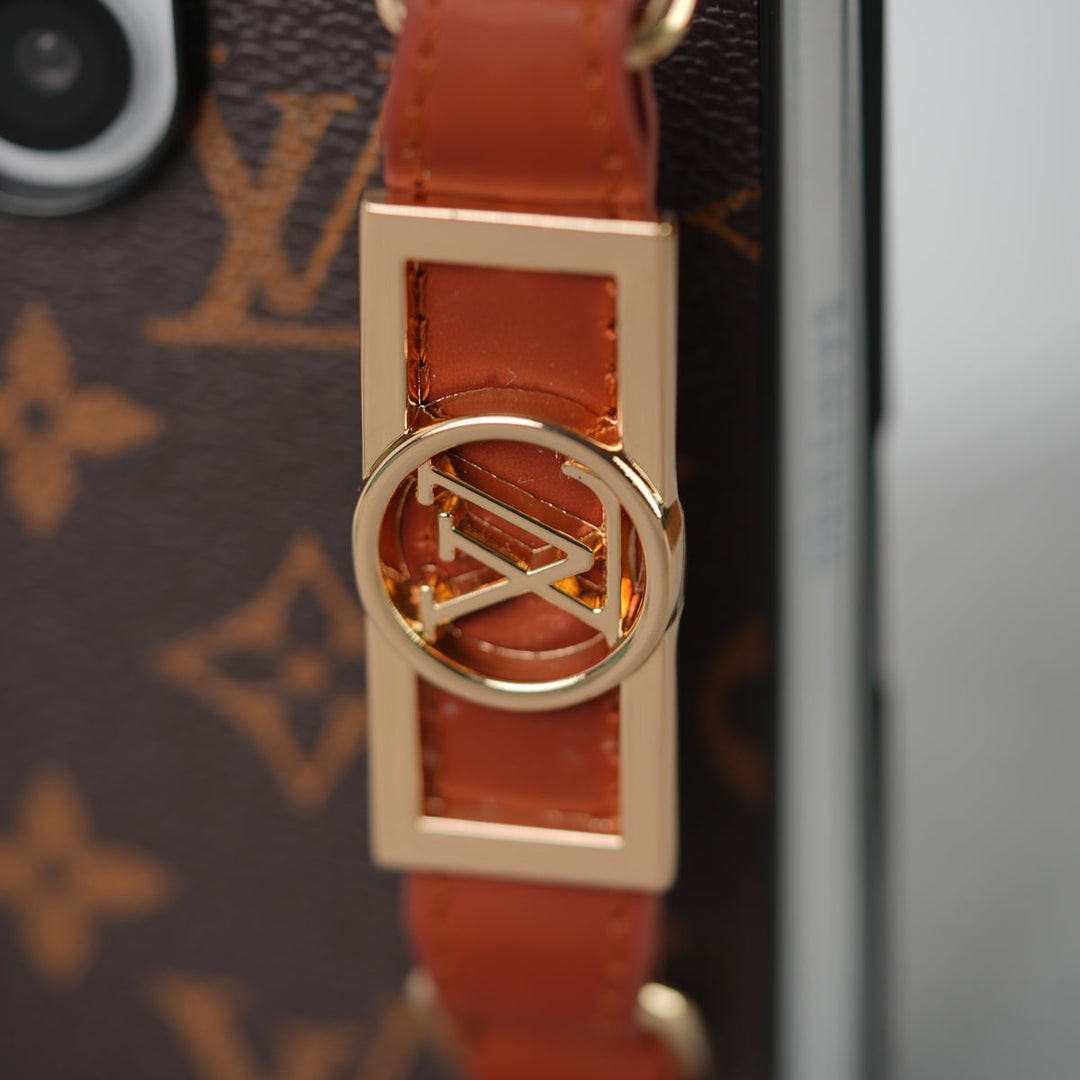 Samsung Galaxy Z Fold 7 Luxury Brand Strap Holder Case