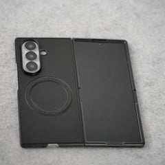 Samsung Galaxy Z Fold 7 PU Leather Strong Magnetic Ring Cover