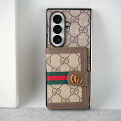 Samsung Galaxy Z Fold 7 Luxury GG Fashion Leather Brand Case Cover