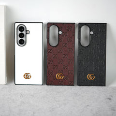 Samsung Galaxy Z fold 7 Luxury GG Fashion Leather Brand Case Cover