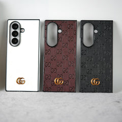 Samsung Galaxy Z fold 7 Luxury GG Fashion Leather Brand Case Cover