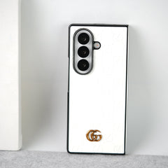 Samsung Galaxy Z fold 7 Luxury GG Fashion Leather Brand Case Cover
