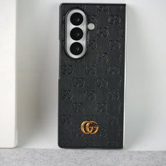 Samsung Galaxy Z fold 7 Luxury GG Fashion Leather Brand Case Cover