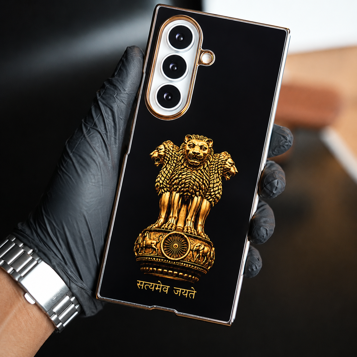 Ashoka Emblem Premium Case Cover For Samsung Galaxy Z Fold Series