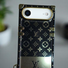 iPhone 17 Series Luxury Branded Trunk Case Cover With Chain