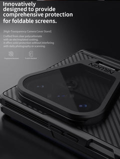 Nillkin Camshield Prop Magnetic Transparent Lens Guard Edition Pen holder Version Camera protective cover case for Samsung Galaxy Z Fold 8 Ultra