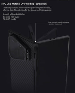 Nillkin Camshield Prop Magnetic Transparent Lens Guard Edition Pen holder Version Camera protective cover case for Samsung Galaxy Z Fold 8 Ultra