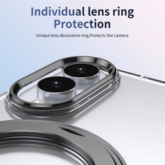 Magnetic Ring Stand Clear Case for Samsung Galaxy Z Fold 8 | Built-In Front Glass