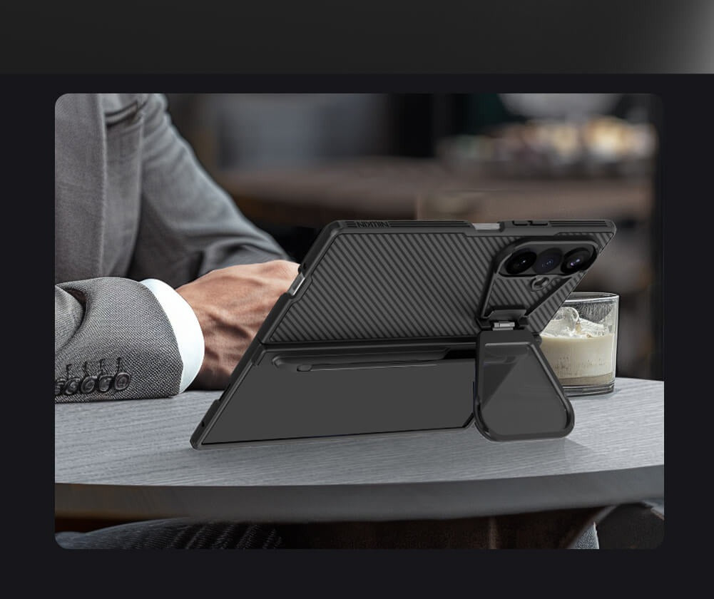 Nillkin Camshield Prop Magnetic Transparent Lens Guard Edition Pen holder Version Camera protective cover case for Samsung Galaxy Z Fold 8 Ultra