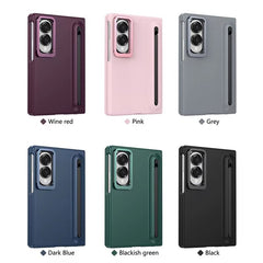 S Pen Holder Stand Case for Samsung Galaxy Z Fold 8 | Front Glass & Camera Protection Cover