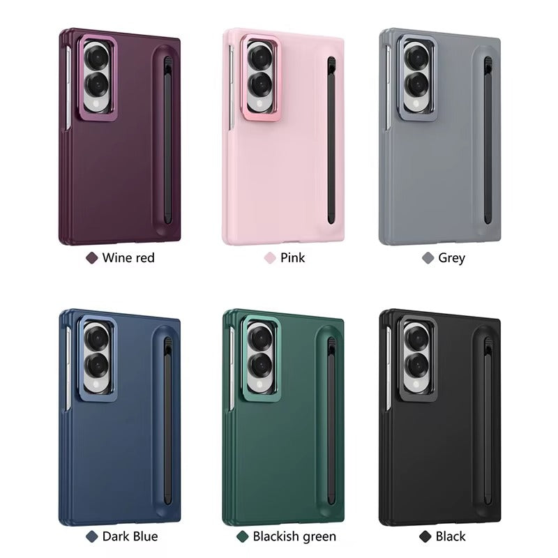 S Pen Holder Stand Case for Samsung Galaxy Z Fold 8 | Front Glass & Camera Protection Cover