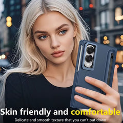 S Pen Holder Stand Case for Samsung Galaxy Z Fold 8 | Front Glass & Camera Protection Cover