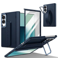 Hinge Protection Case for Samsung Galaxy Z Fold 8 | S Pen Holder & Metal Stand Cover