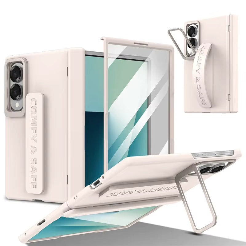 Hinge Protection Case for Samsung Galaxy Z Fold 8 | S Pen Holder & Metal Stand Cover