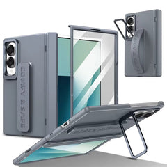 Hinge Protection Case for Samsung Galaxy Z Fold 8 | S Pen Holder & Metal Stand Cover