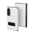 Flip Cover with Metal Kickstand for Samsung Galaxy Z Fold 8 | PU Leather Protective Case