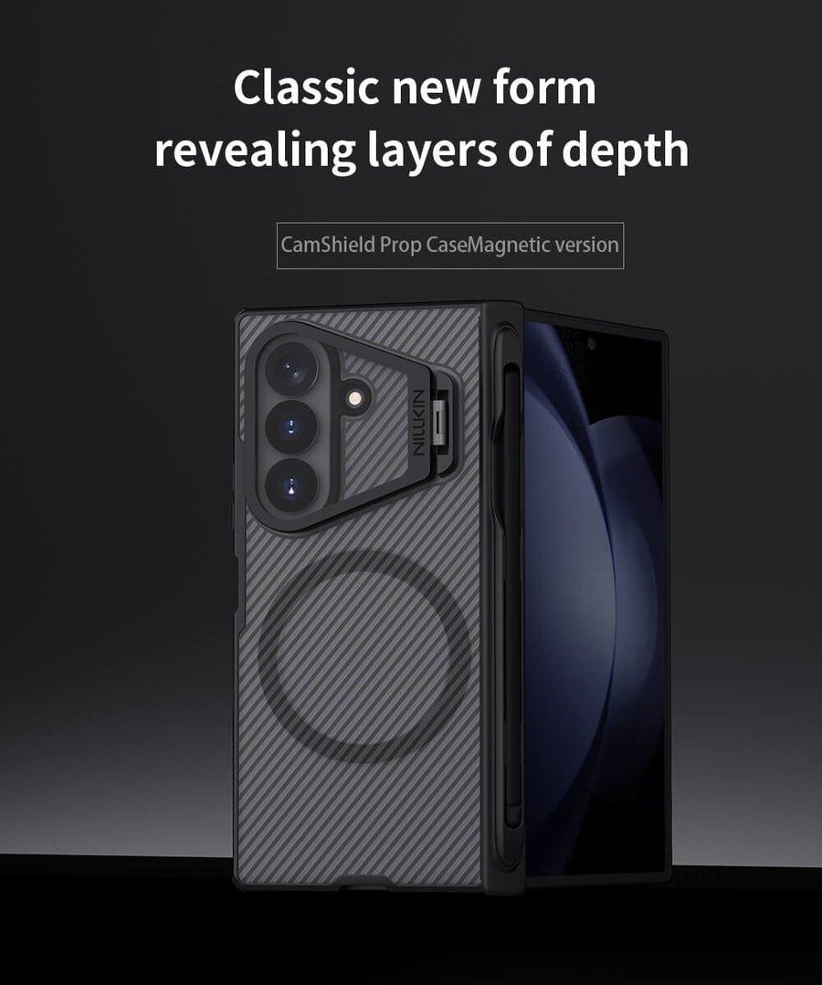 Nillkin Camshield Prop Magnetic Clear version Transparent Lens Guard Edition Pen holder Version Camera protective cover case for Samsung Galaxy Z Fold 8 Ultra