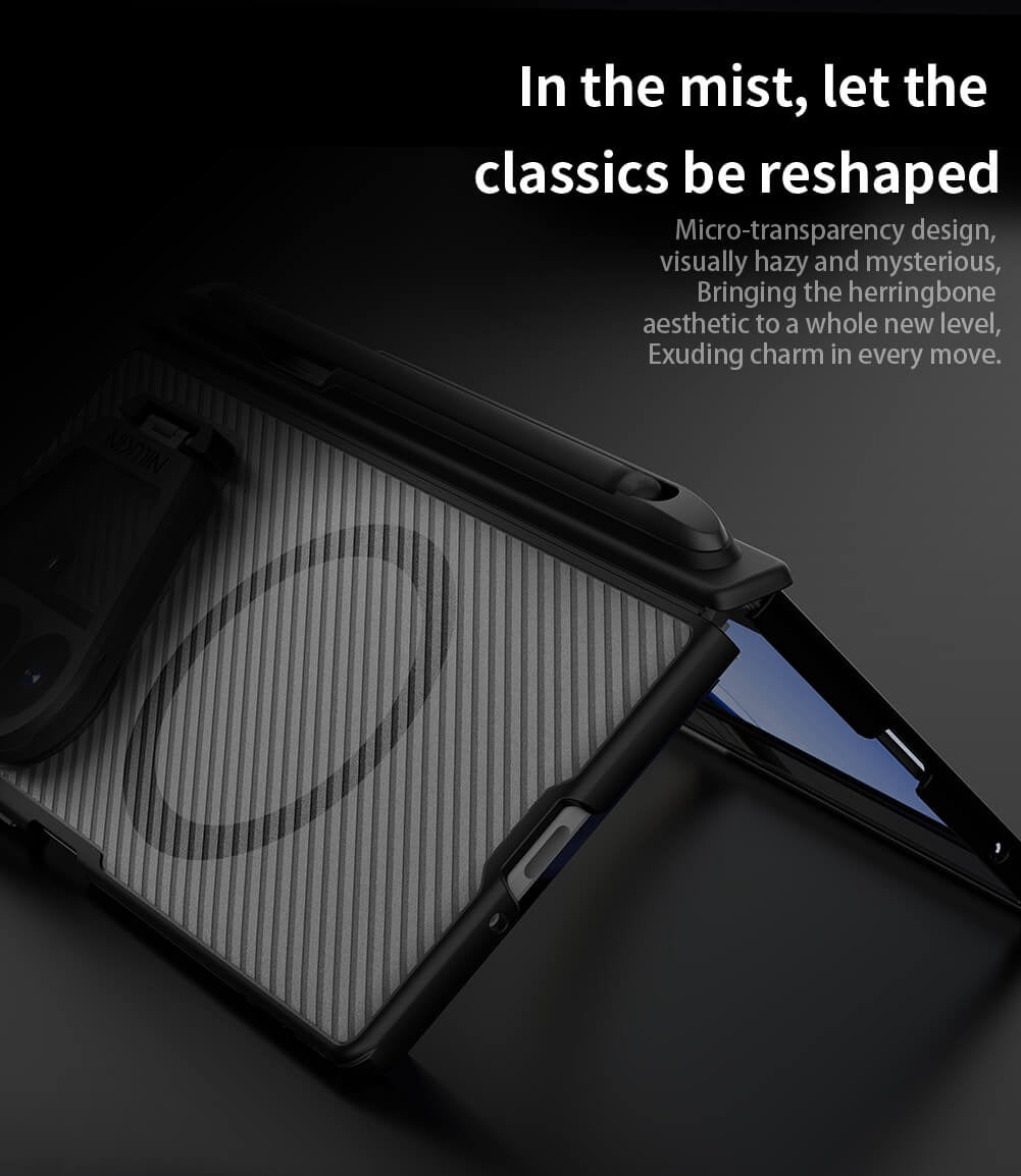 Nillkin Camshield Prop Magnetic Clear version Transparent Lens Guard Edition Pen holder Version Camera protective cover case for Samsung Galaxy Z Fold 8 Ultra