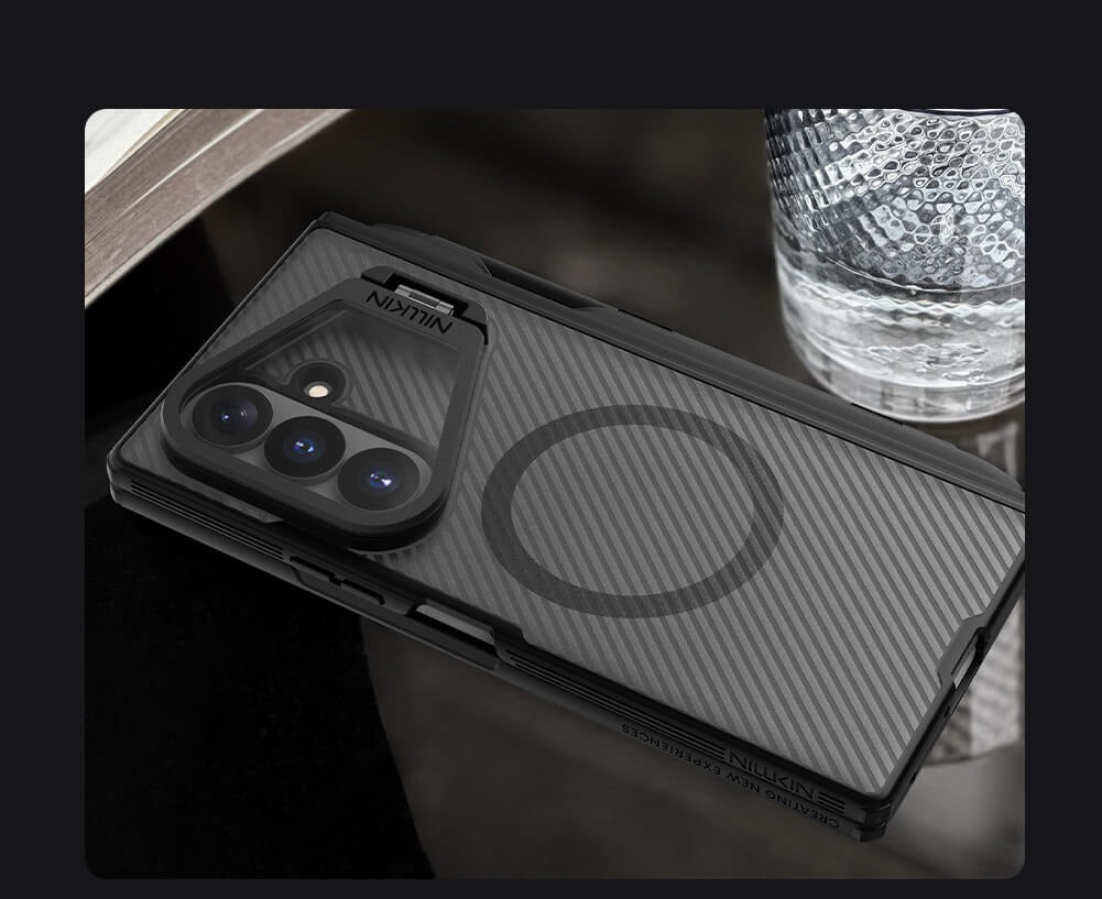 Nillkin Camshield Prop Magnetic Clear version Transparent Lens Guard Edition Pen holder Version Camera protective cover case for Samsung Galaxy Z Fold 8 Ultra
