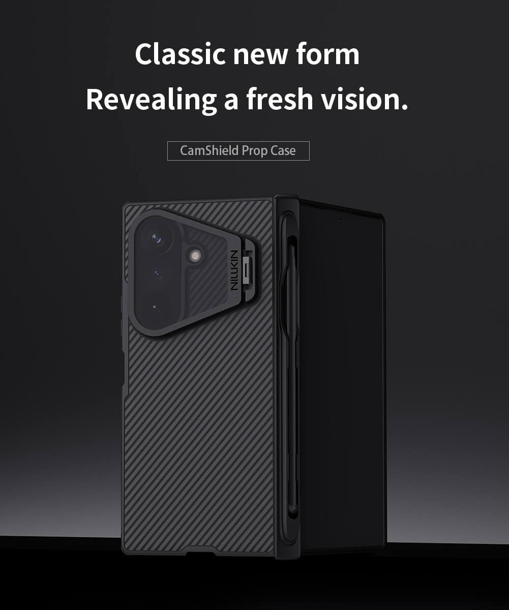 Nillkin Camshield Prop Magnetic Transparent Lens Guard Edition Pen holder Version Camera protective cover case for Samsung Galaxy Z Fold 8 Ultra