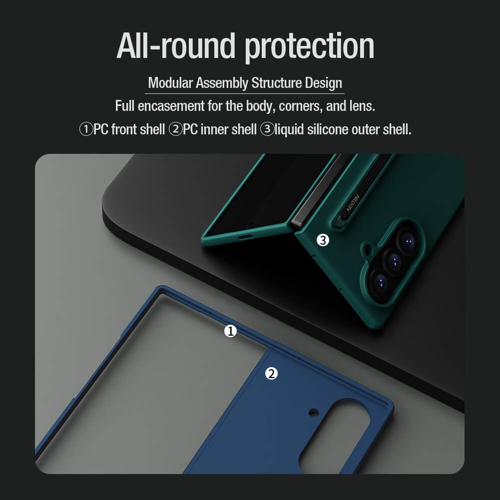 Nillkin Flex Pure Fold S-Pen Version protective cover case for Samsung Galaxy Z Fold 8 Ultra