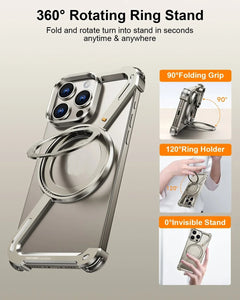iPhone 15 Series Luxury Z Shape Metal Case