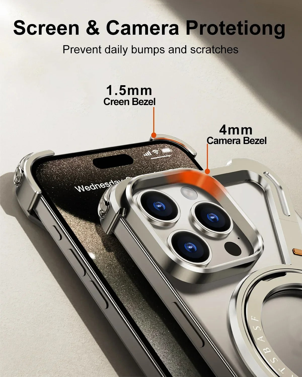 iPhone 15 Series Luxury Z Shape Metal Case