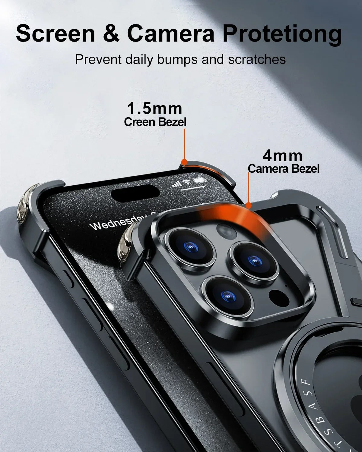 iPhone 15 Series Luxury Z Shape Metal Case