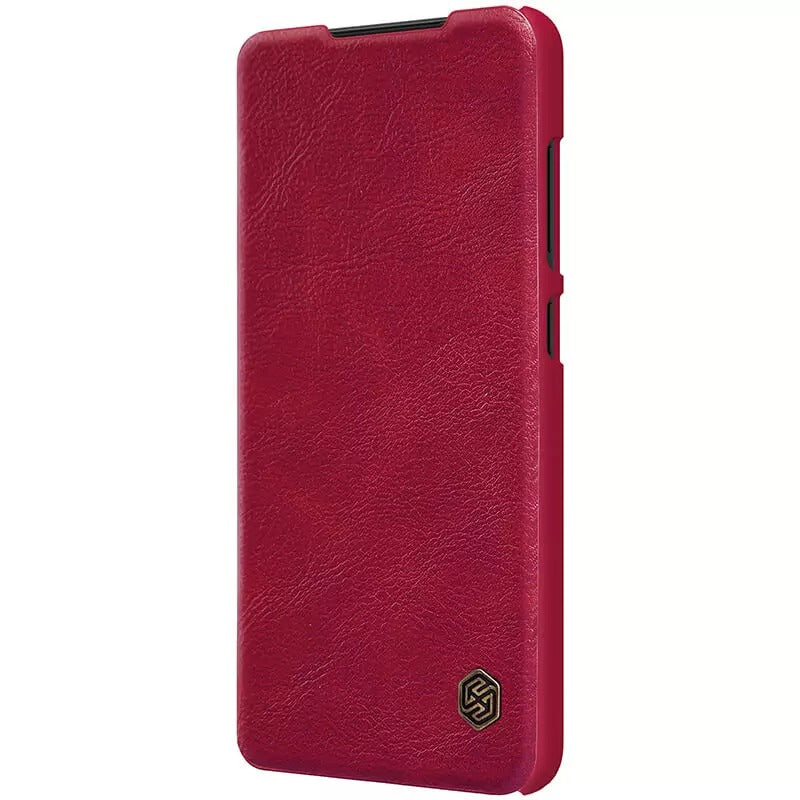 Samsung Galaxy S22 Ultra Camera Protection QIN Leather Flip Case Red