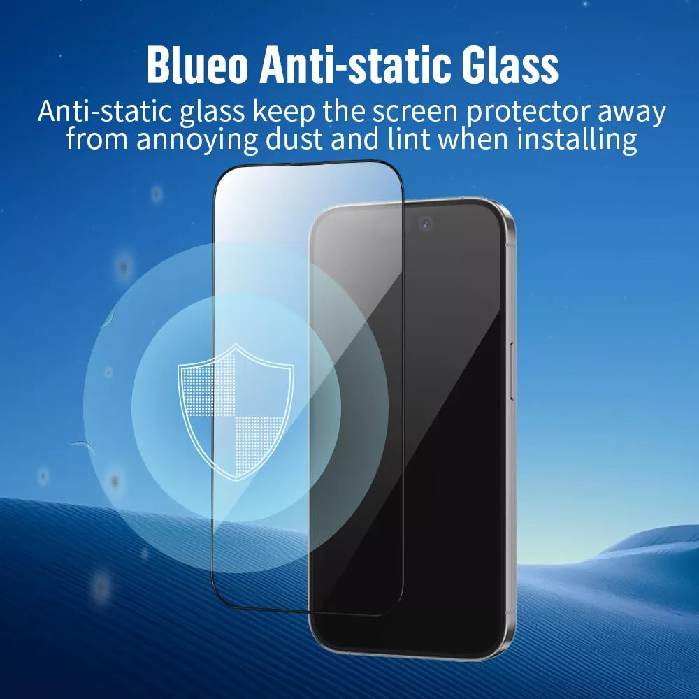 iPhone 16 Series Anti Static Dustproof HD Clear Tempered Glass For iPhone
