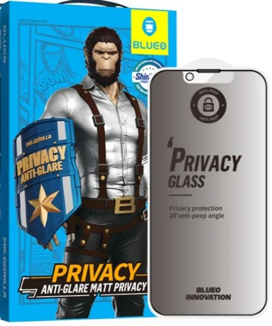iPhone 16 Series Matte Privacy Anti Glare Tempered Glass For iPhone