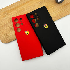 Samsung Galaxy S25 Ultra FR Sports Car Logo Liquid Silicone Case Cover