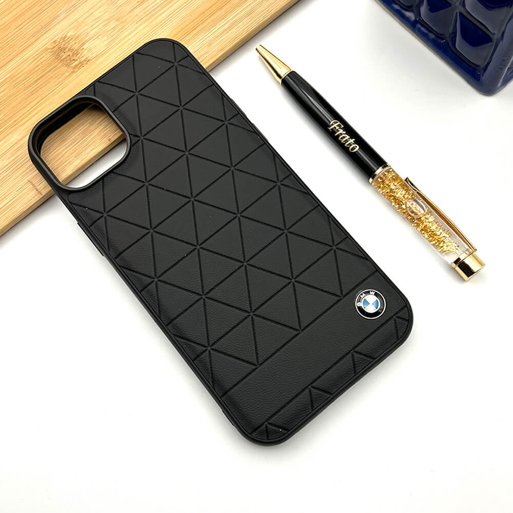 iPhone 15 Series Sports Car Logo Case Cover (BLACK)