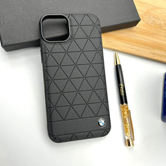iPhone 15 Series Sports Car Logo Case Cover (BLACK)