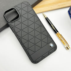 iPhone 15 Series Sports Car Logo Case Cover (BLACK)