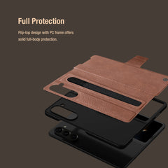 Samsung Galaxy Z Fold 5 Nillkin Aoge Leather Cover Case Cover
