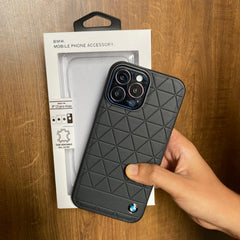 iPhone 15 Series Sports Car Logo Case Cover (BLACK)