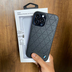 iPhone 15 Series Sports Car Logo Case Cover (BLACK)