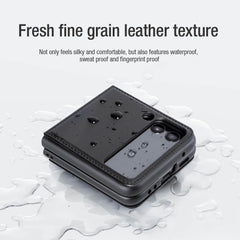 Samsung Galaxy Z Flip 4 5G Qin Vegan leather Cover ( Green )