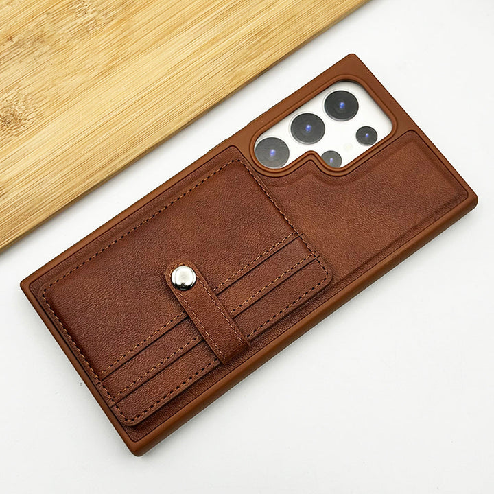 Samsung Galaxy S24 Ultra Premium PU Leather Case Cover With Wallet Card Holder