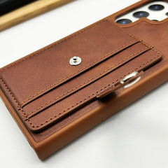 Samsung Galaxy S24 Ultra Premium PU Leather Case Cover With Wallet Card Holder