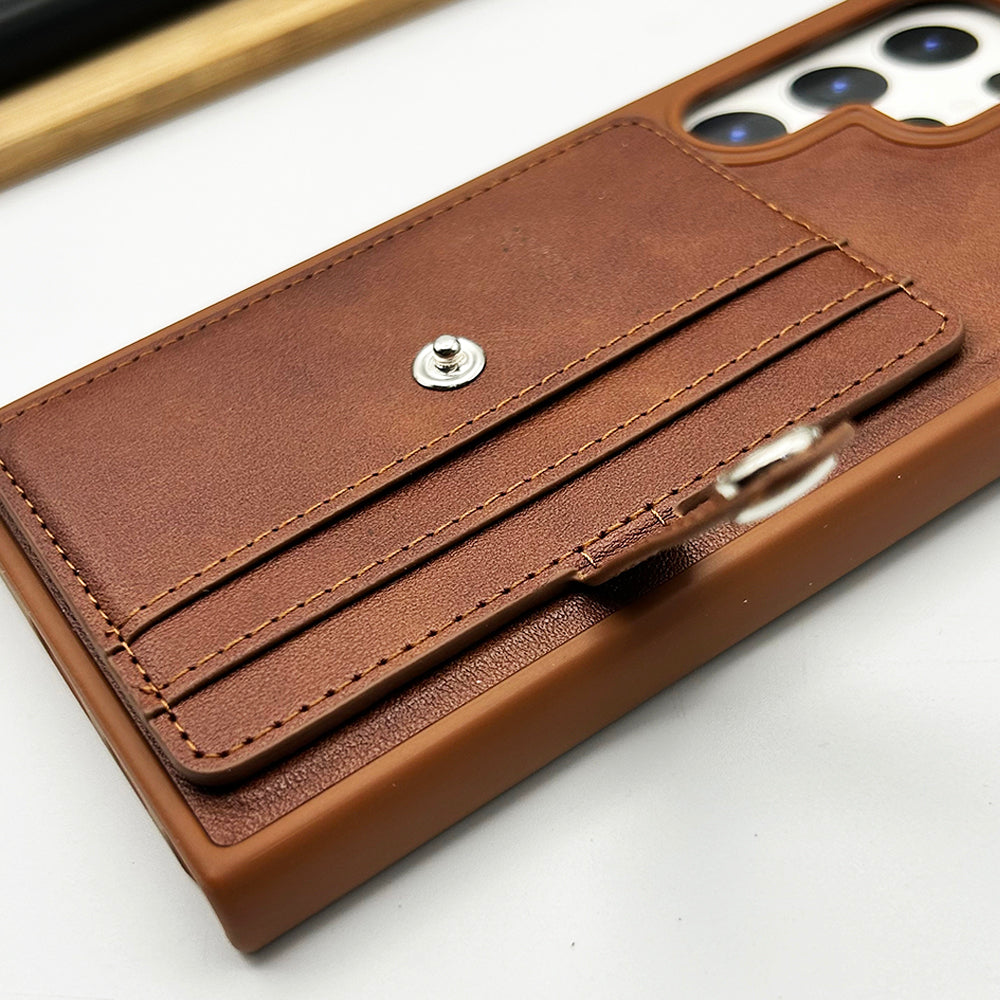 Samsung Galaxy S24 Ultra Premium PU Leather Case Cover With Wallet Card Holder