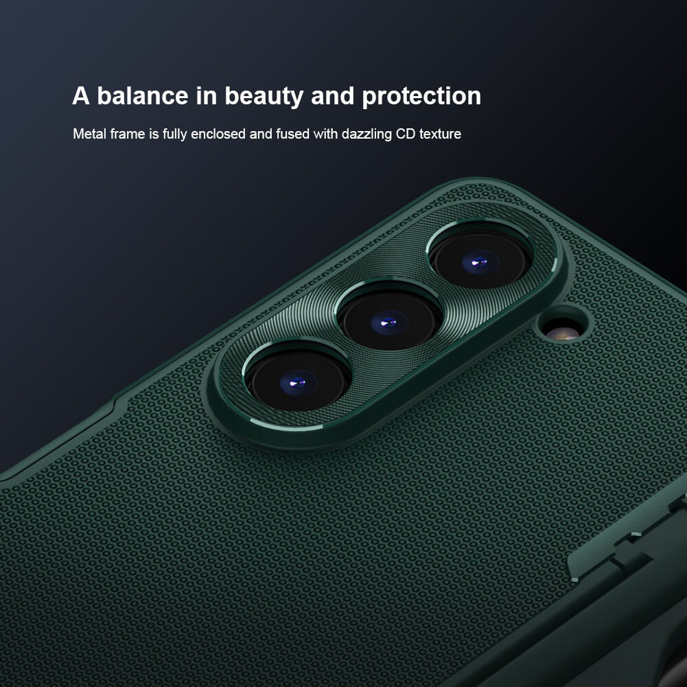 Samsung Galaxy Z Fold 5 Nillkin Frost Shield With Stand and S Pen Holder Case Cover (Green)