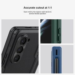 Samsung Galaxy Z Fold 5 Nillkin Frost Shield With Stand and S Pen Holder Case Cover (Green)