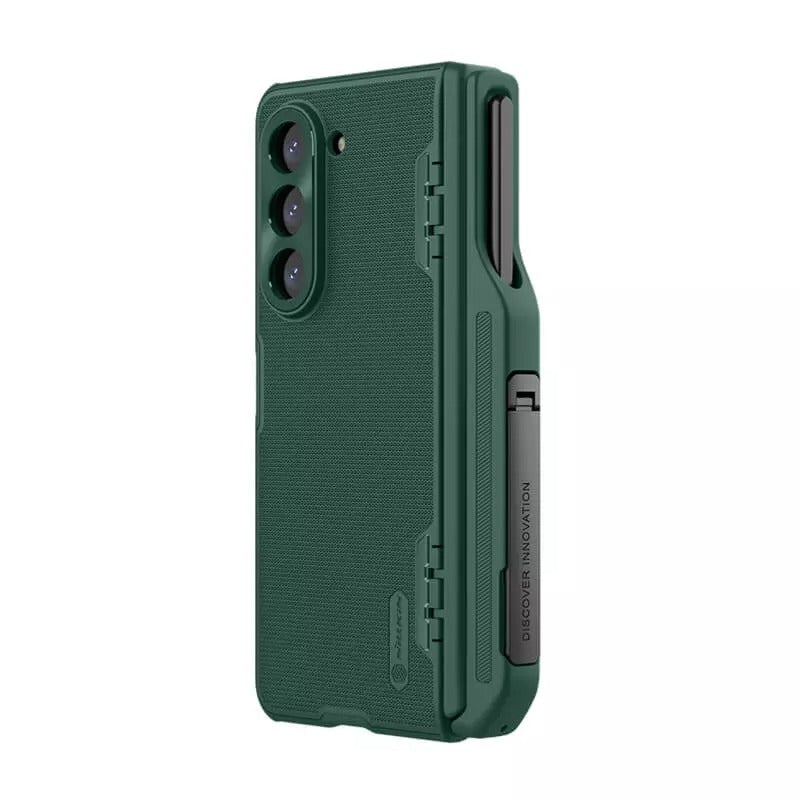Samsung Galaxy Z Fold 5 Nillkin Frost Shield With Stand and S Pen Holder Case Cover (Green)