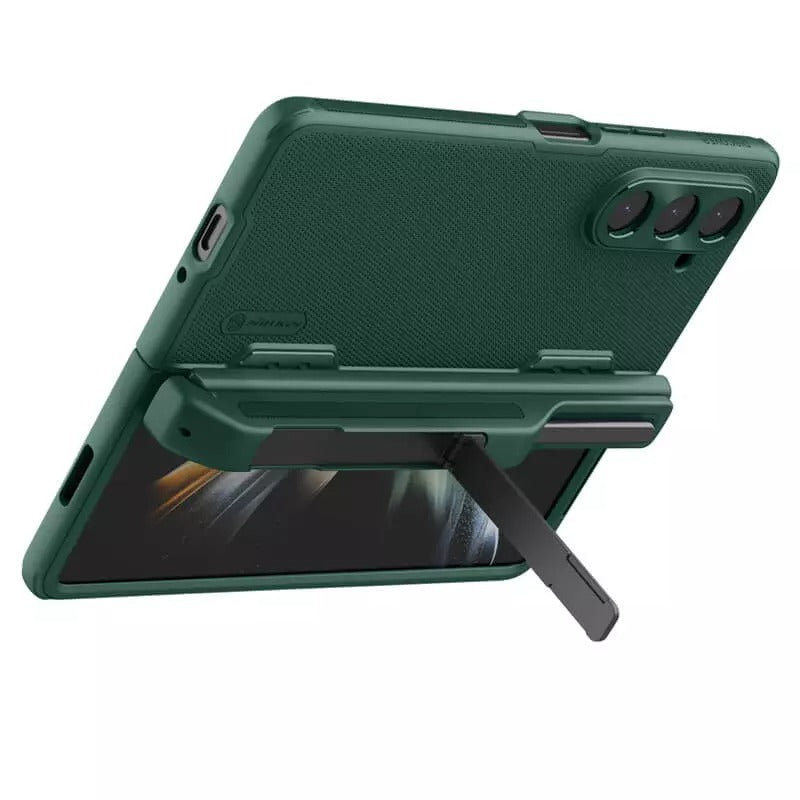 Samsung Galaxy Z Fold 5 Nillkin Frost Shield With Stand and S Pen Holder Case Cover (Green)