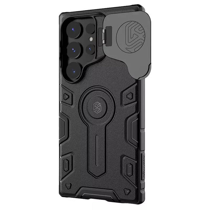 Samsung Galaxy S24 Ultra Nillkin CamShield Armor Prop Camera Protective Cover (Black)